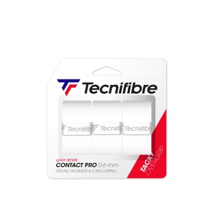 Tecnifibre Overgrip Contact Pro 0.6mm (przyczepność) biały 3 szt.